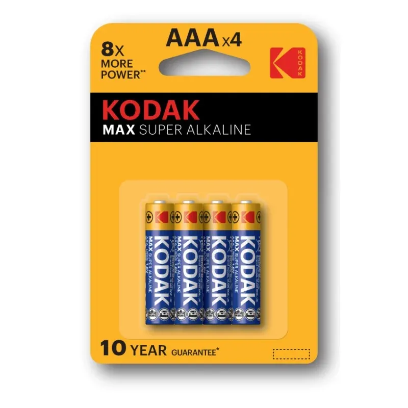 Батарейки Kodak LR03-4BL MAX SUPER Alkaline — фото