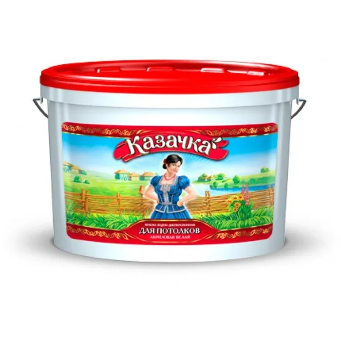 Краска водоэмульсионная Казачка для Потолка 2,7кг — фото