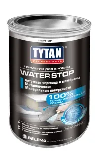 Герметик для крепления и ремонта кровли черный TYTAN PROFESSIONAL WATER STOP — фото
