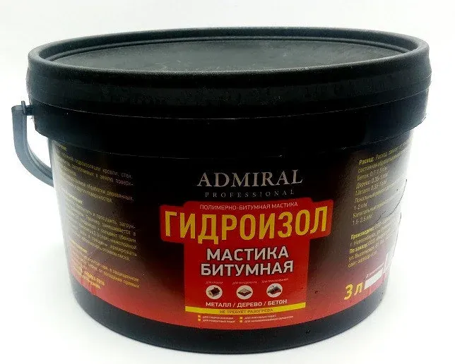 Мастика битумная Гидроизол АДМИРАЛ 10л — фото