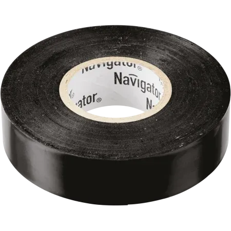 Изолента Navigator 15мм*20м NIT-B15-20/BL черная — фото