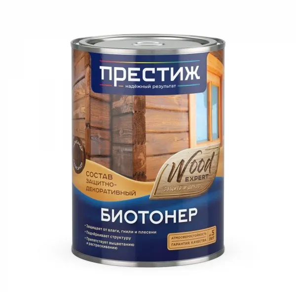 Биотонер состав защитно-декоративный Престиж Орех 2,5л — фото
