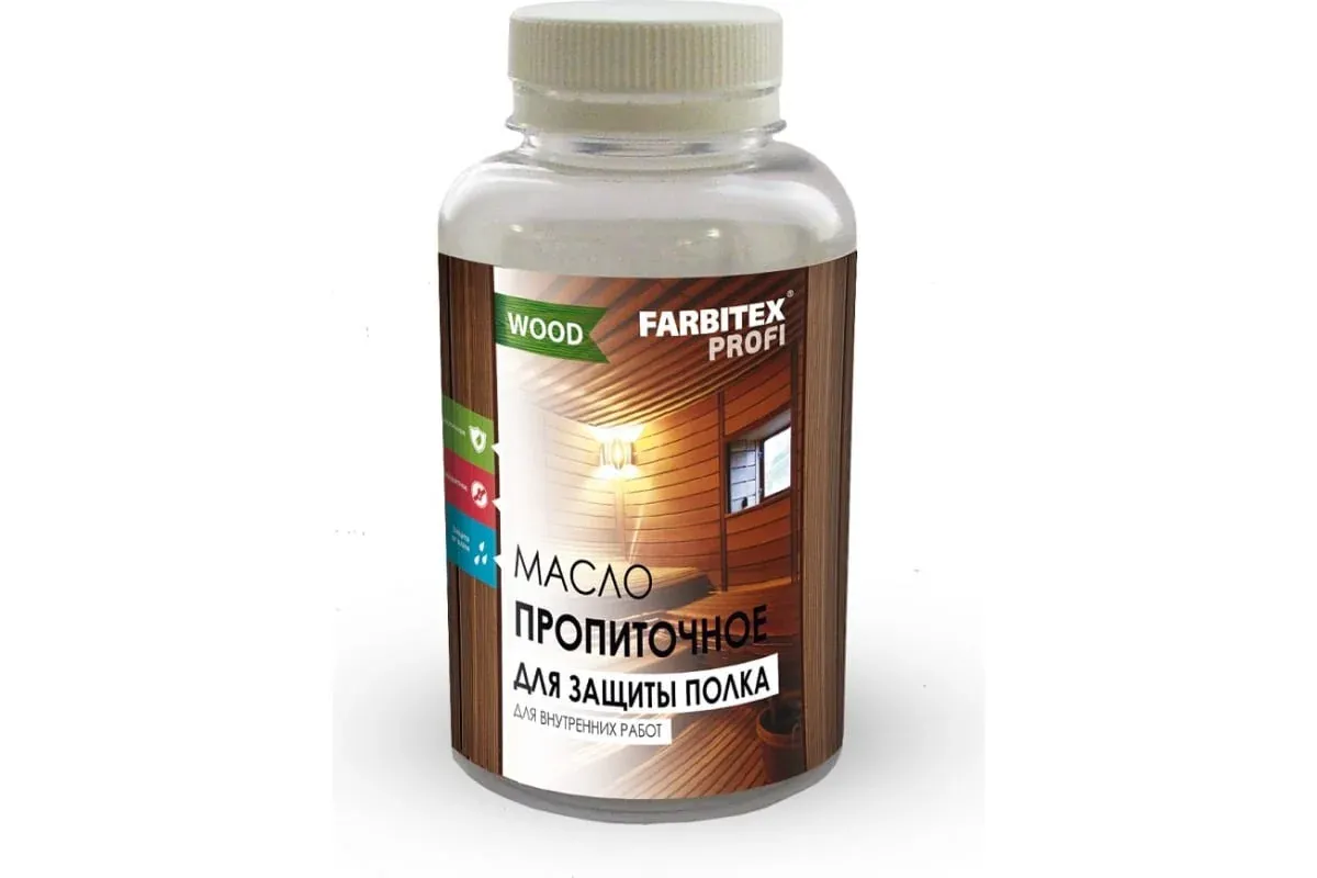 Масло для защиты бань и саун 250мл FARBITEX — фото