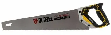Ножовка по дереву 450мм 11 TPI металлопластиковая рукоятка зуб-3D Denzel — фото