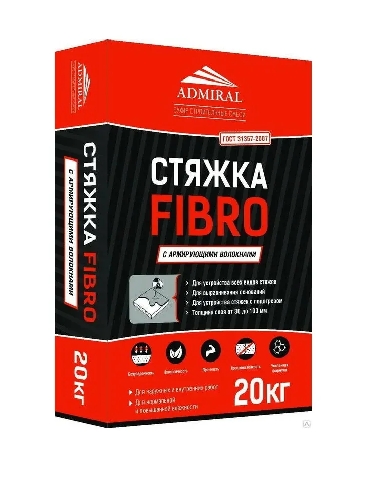 Стяжка Fibro Адмирал 20кг — фото