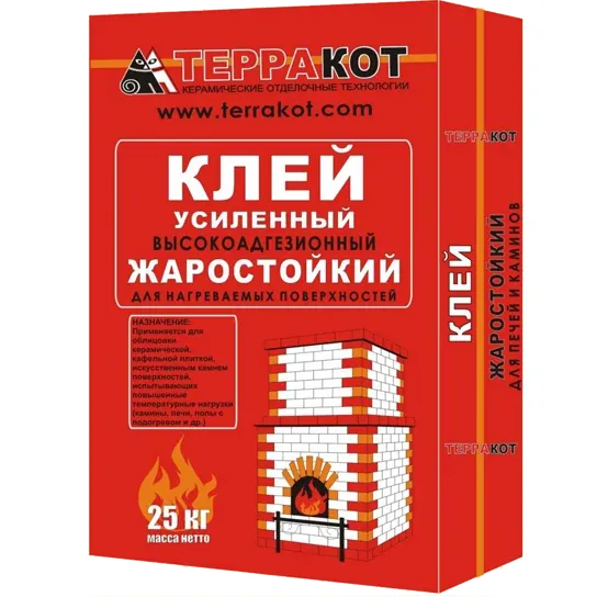 Клей усиленный жаростойкий Терракот 25кг — фото