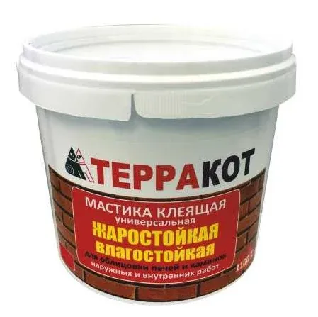 Мастика жаростойкая Терракот 1,5кг — Печные и жаростойкие смеси во Владивостоке