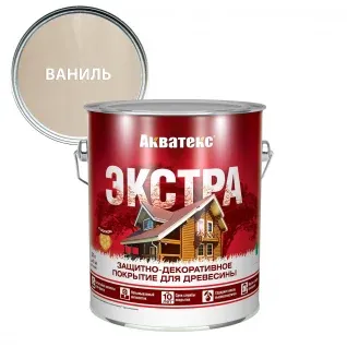 Акватекс Экстра Покрытие защитно-декоративное 2,7л Ваниль — фото