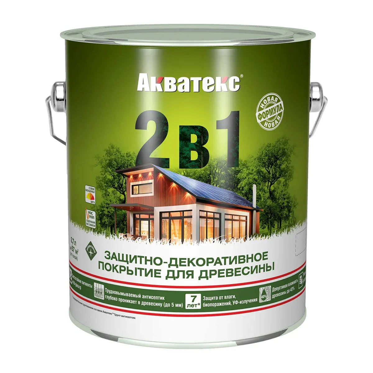 Акватекс Покрытие защитно-декоративное 2в1 2,7л Венге — фото
