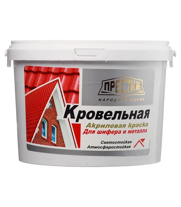 Краска Престиж для кровли Сигнально-Синяя 2,4кг — фото