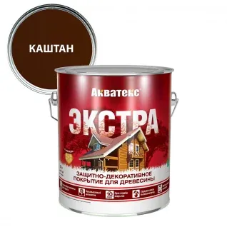 Акватекс Экстра Покрытие защитно-декоративное 2,7л Каштан — фото