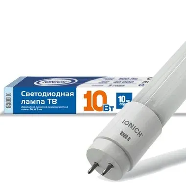 Лампа светодиодная IONICH трубчатая ILED-SMD2835-T8600-10Вт-1100Лм-230В-6500К-G13 — фото