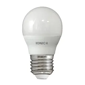 Лампа светодиодная IONICH шар ILED-SMD2835-G45-8Вт-720Лм-230В-2700К-E27 — фото