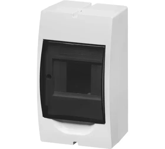 Щит ЩРН-П-4 модуля навесной пластик белый дымчатая дв без шин IP41 TDM — фото