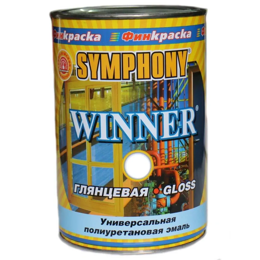 WINNER, универсальная глянцевая эмаль (База С), 0,9 литра — Краски фасадные во Владивостоке