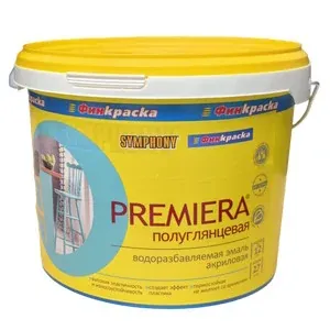 PREMIERA, полуглянцевая, влагостойкая, эмаль с эффектом пластика (База А), 2,7 литра — Краски интерьерные во Владивостоке