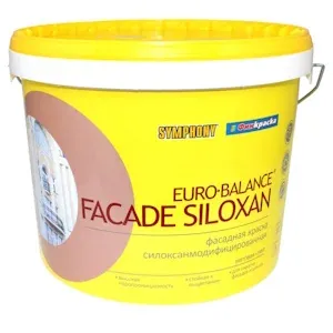 EURO-Balance Facade Siloxan, краска для фасада и цоколя (База С), 9 литров — Краски фасадные во Владивостоке