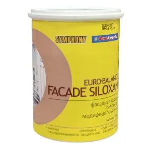 EURO-Balance Facade Siloxan, краска для фасада и цоколя (База С), 0,9 литра — Краски фасадные во Владивостоке