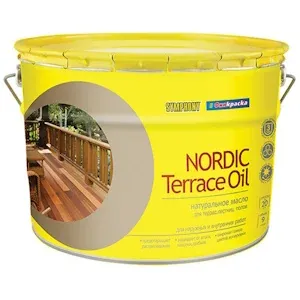 NORDIC Terrace Oil, террасное масло, 9 литров — Антисептики и пропитки во Владивостоке