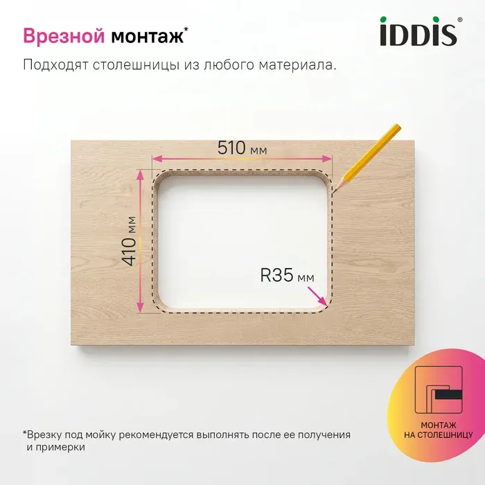 Мойка врезного монтажа BAS53S0i77 — фото 4