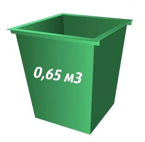 Мусорный контейнер бак под ТБО ТКО, 0.65 м³ — Благоустройство, дренаж и сад в городе Артём